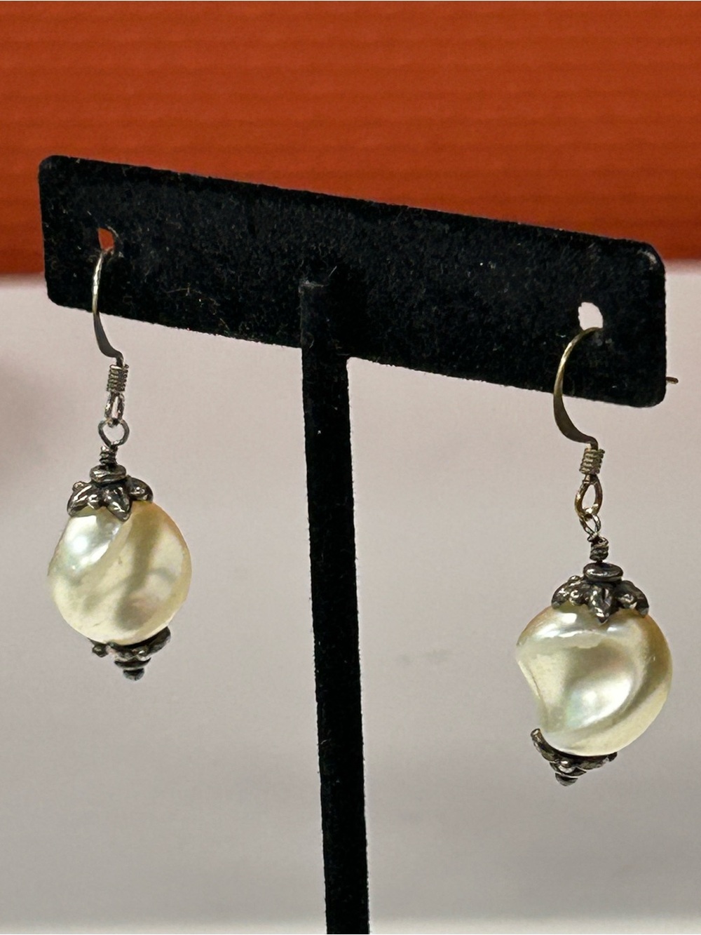 Vintage faux pearl earrings